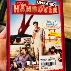 The Hangover Unrated Edition DVD with Red Cover